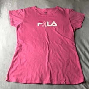 Fila Breast Cancer Shirt Large